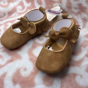 Baby girl moccasin sandals 3 months